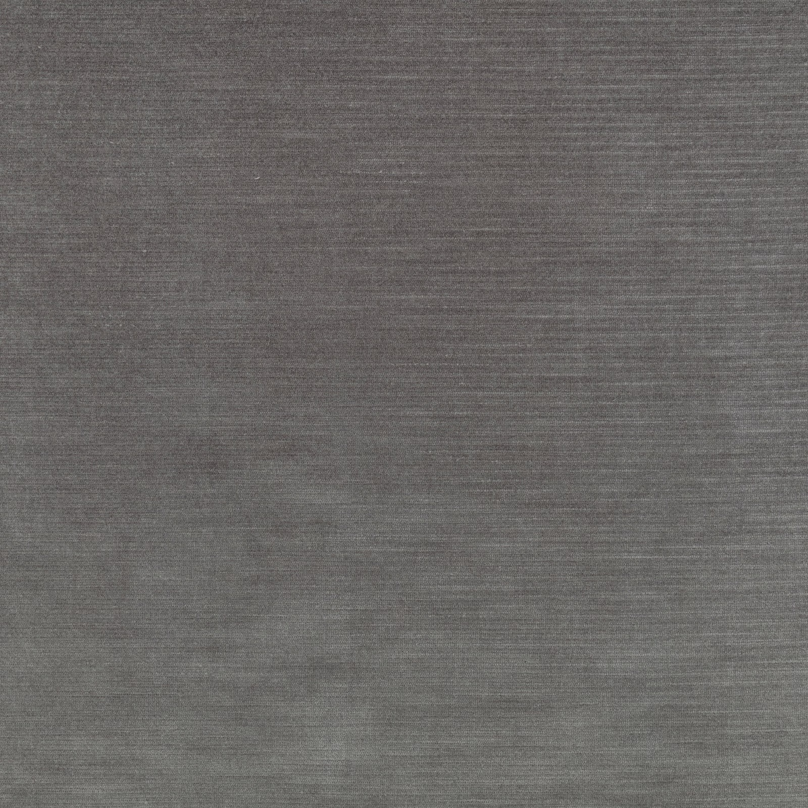 Deep charcoal-grey fabric with fine horizontal striations and softly mottled woven texture