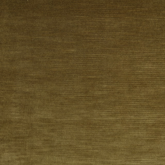 Muted fern olive fabric with fine horizontal striations and softly varied depth