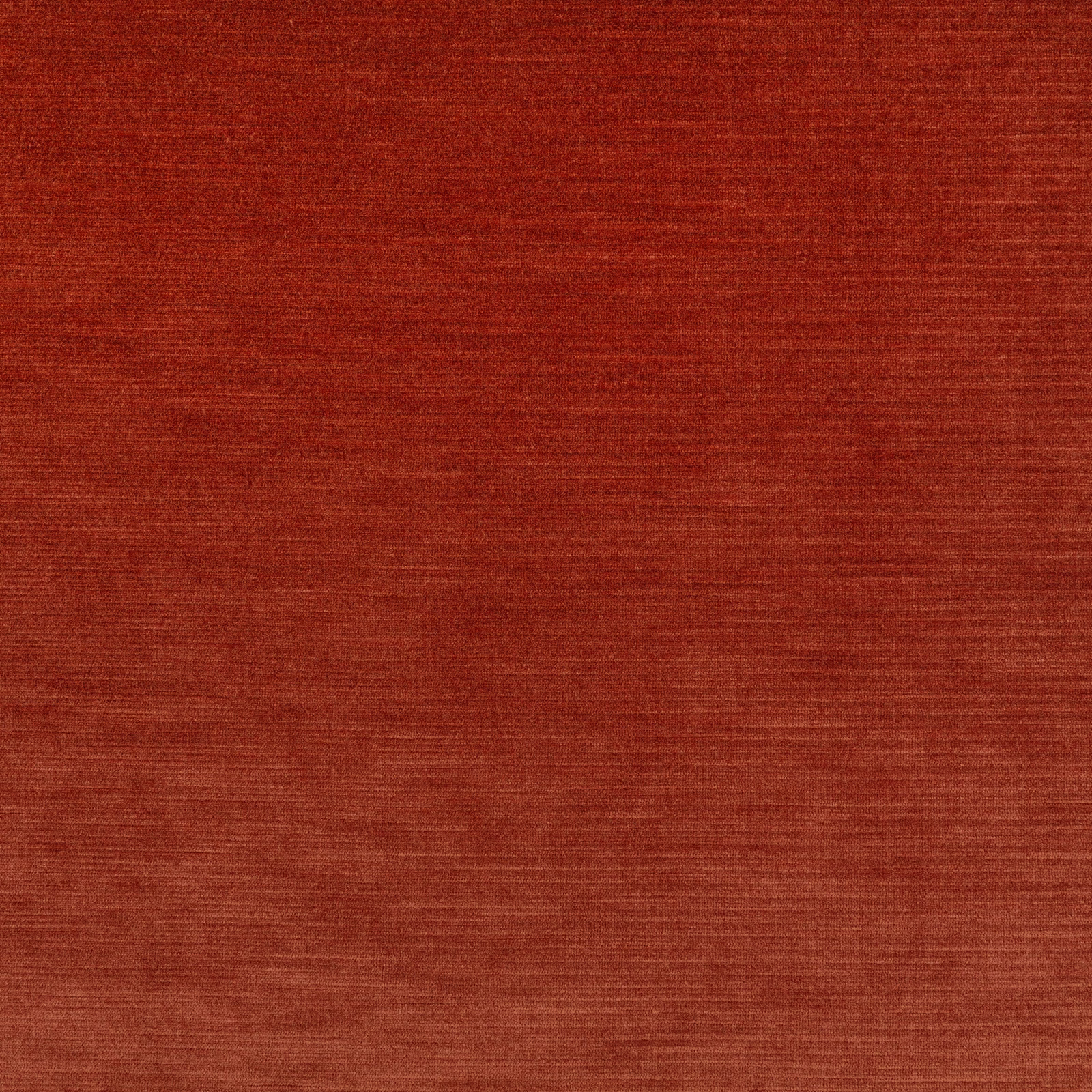 Deep flame red woven fabric with fine horizontal striations and softly varied texture