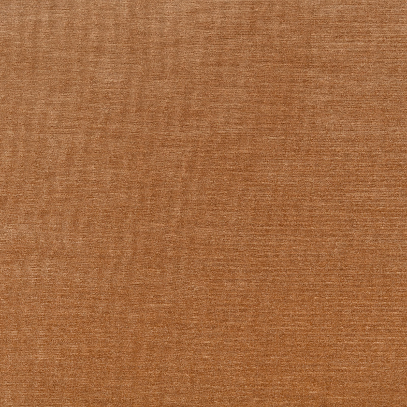 Warm gingerbread-brown textile with fine horizontal striations and softly varied woven texture