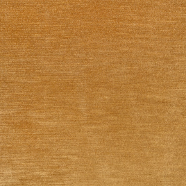 Warm ochre-gold fabric with fine horizontal striations and softly textured woven surface