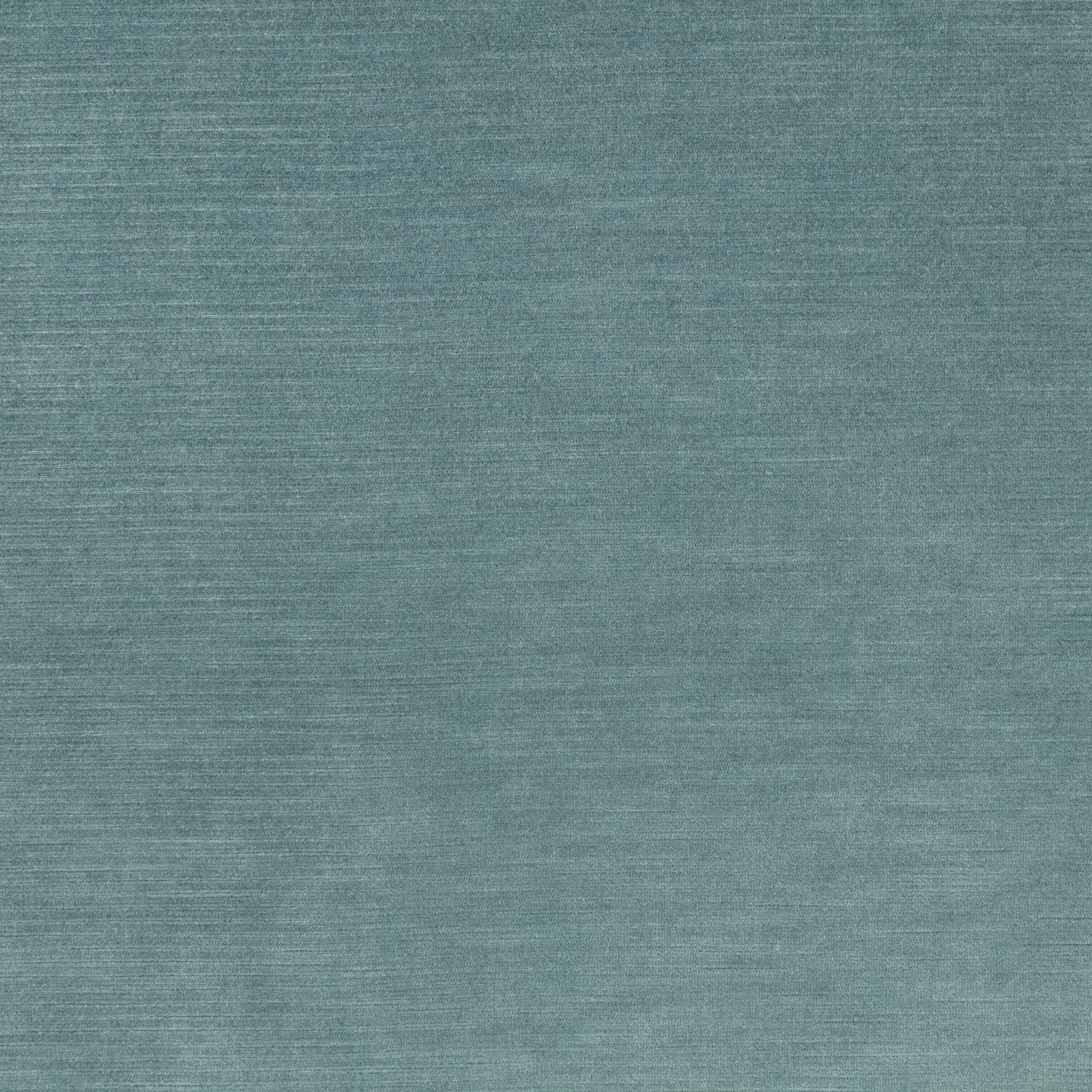 Muted mineral teal fabric with fine horizontal slubs and softly mottled texture
