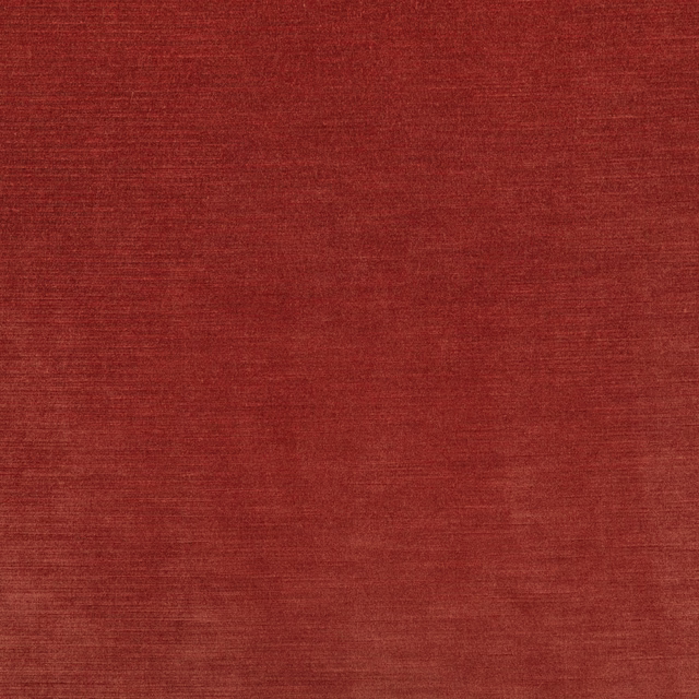 Paprika-red woven fabric with subtle horizontal slubbing and softly mottled tonal texture