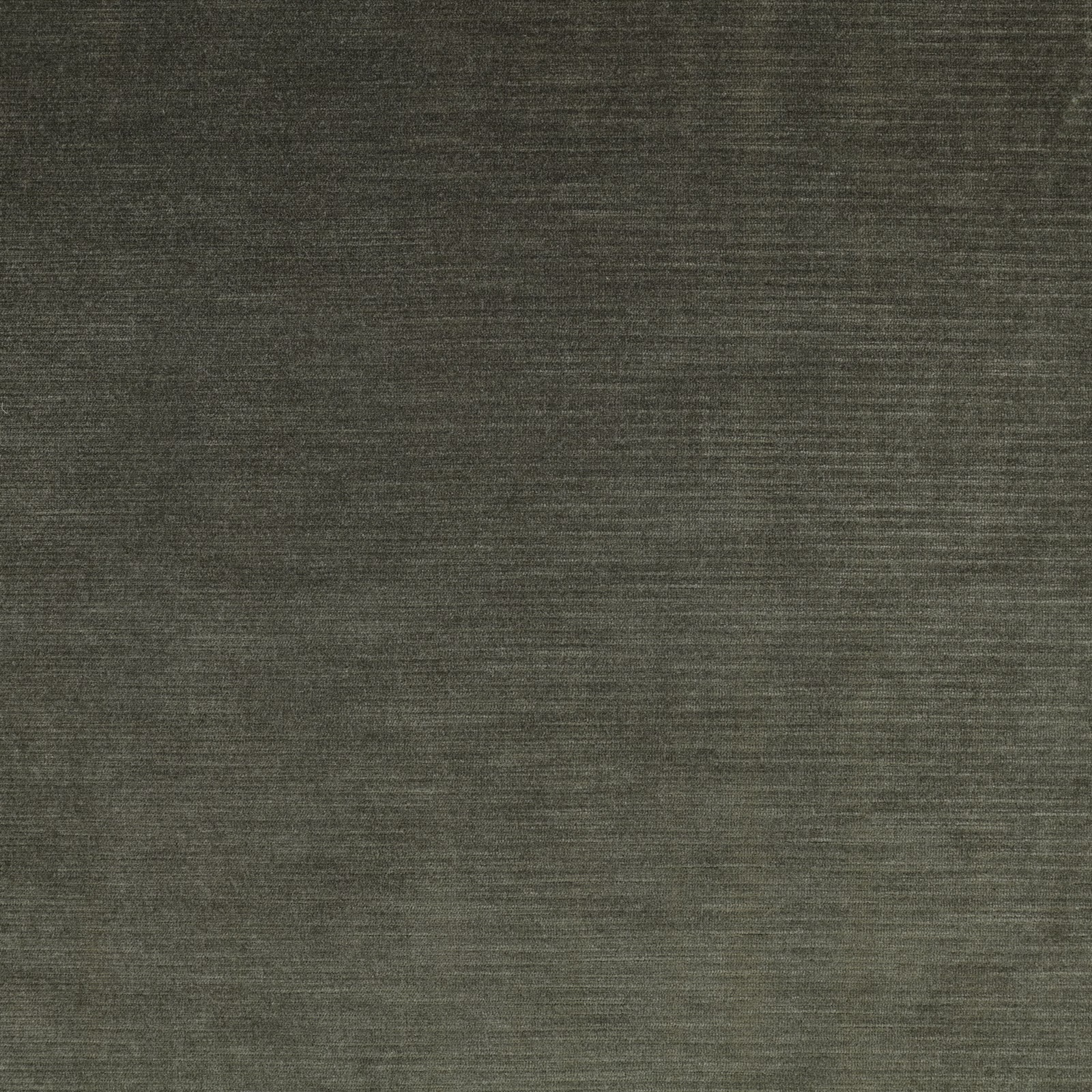 Deep pesto olive fabric with fine horizontal woven texture in close-up