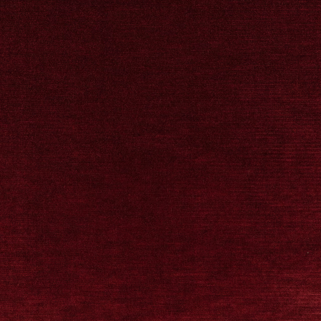 Deep ruby-red plain weave with subtle horizontal texture and darker tonal variation