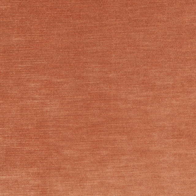 Warm terracotta woven swatch with fine horizontal slub texture and tonal depth