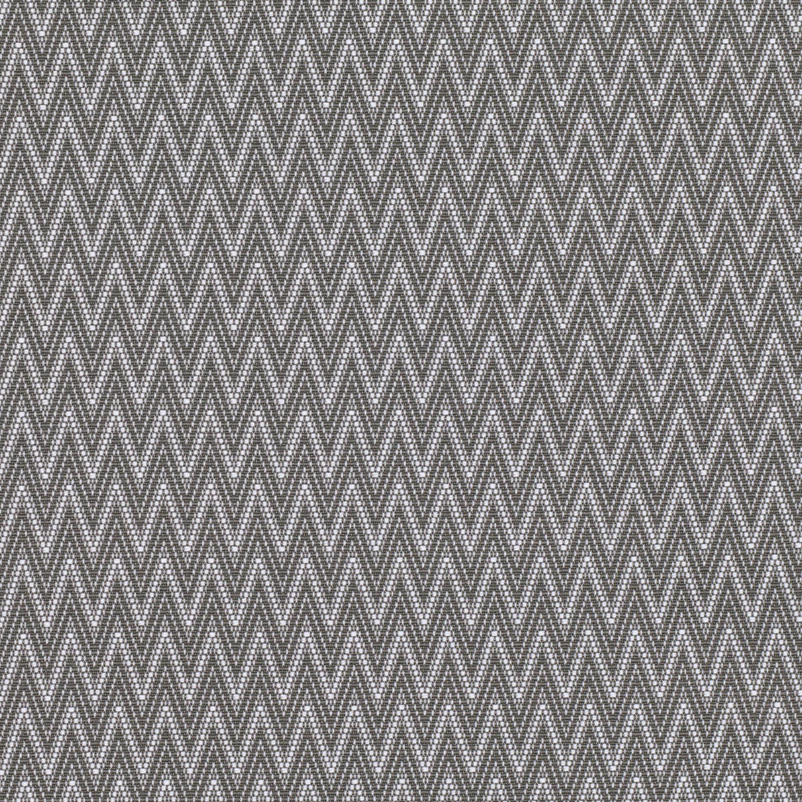 Charcoal-grey woven fabric with tightly repeated light chevron lines and tactile texture