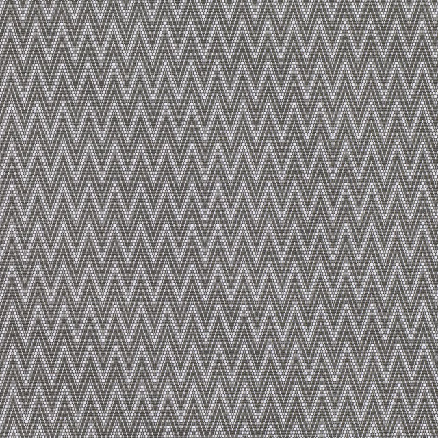 Charcoal-grey woven fabric with tightly repeated light chevron lines and tactile texture