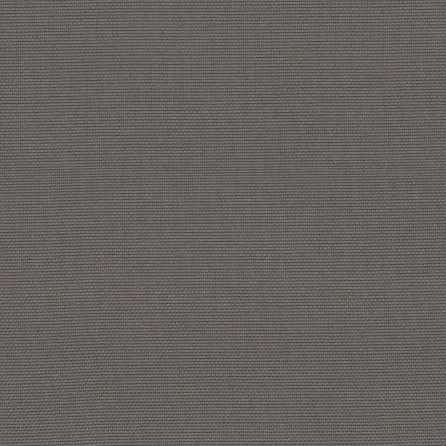 Close-up of dark anthracite grey fabric with a fine, densely ribbed horizontal weave