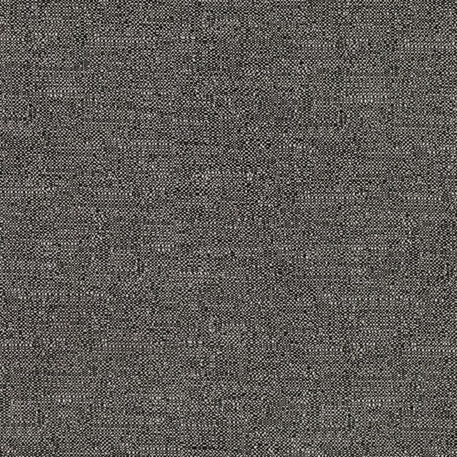 Close-up of near-black woven fabric with fine grey peppered texture