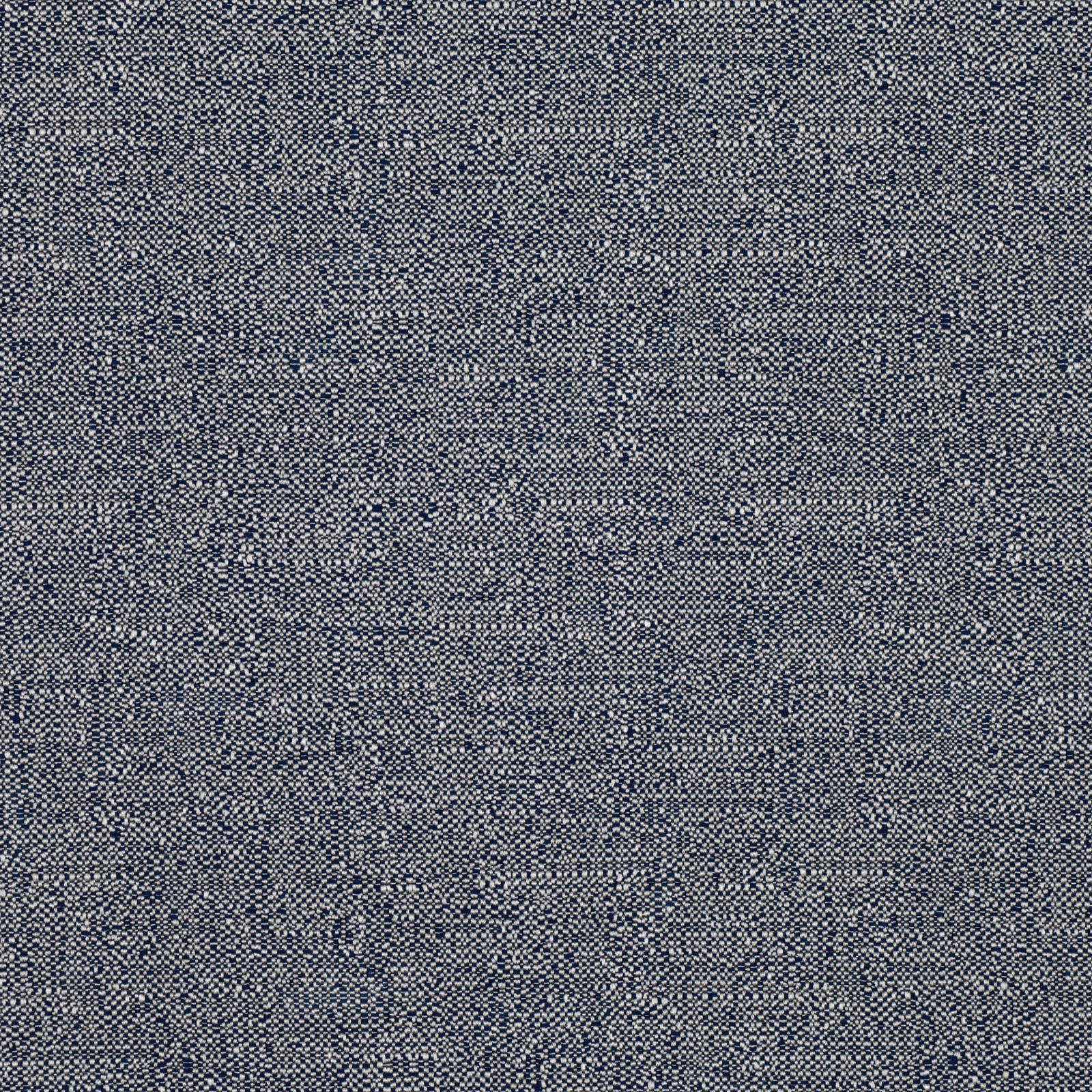 Close view of fine mottled navy, blue-grey and charcoal woven fabric