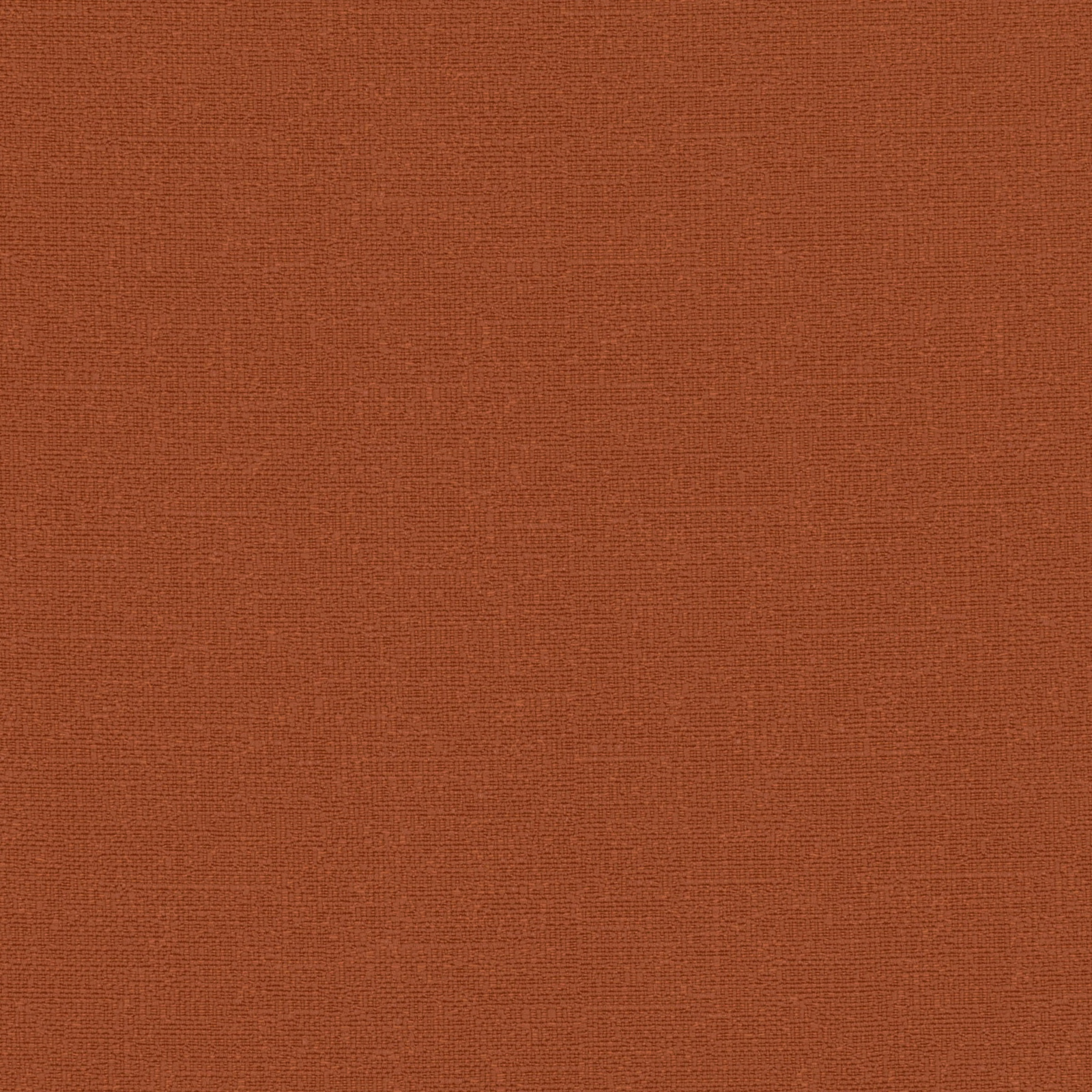 Close-up of warm rust-terracotta fabric with a fine, even woven texture
