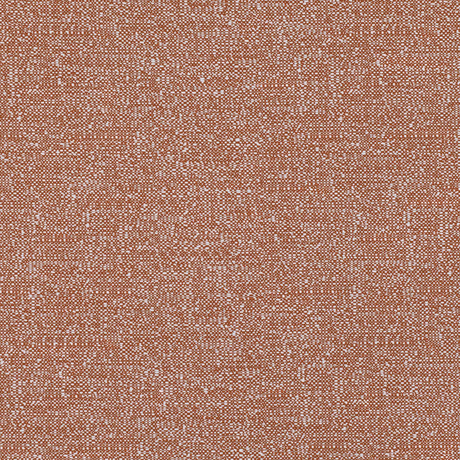 Warm terracotta textile with a dense pale flecked micro-weave