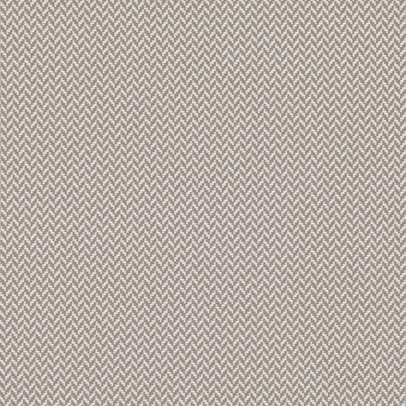 Warm putty taupe fabric with a fine ivory chevron weave