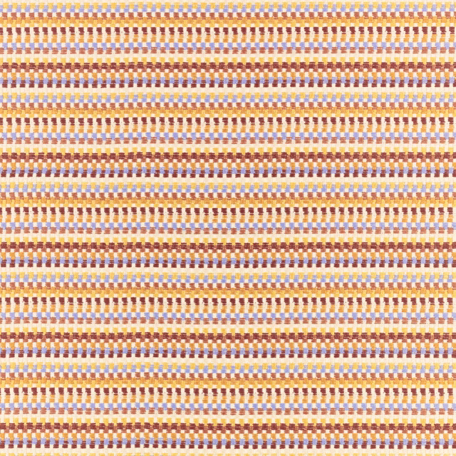 Cream basket weave with peanut, berry and lilac-blue horizontal accents