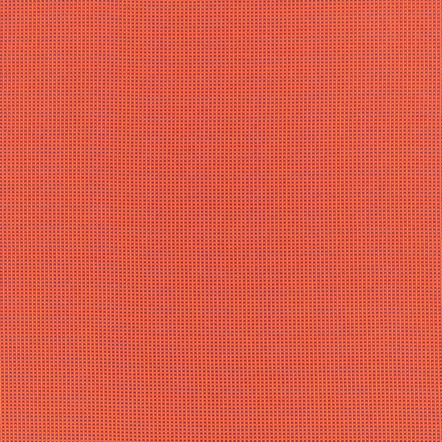 Warm blood-orange fabric with a tightly woven tiny coral-red square grid texture