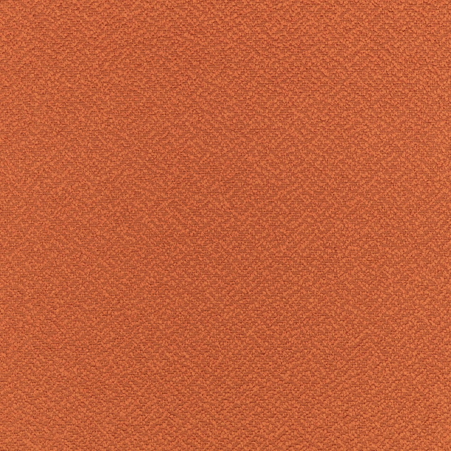 Warm cinnamon-orange recycled outdoor textile with a fine, subtly pebbled woven texture