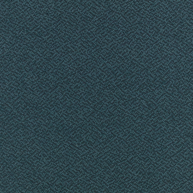 Close-up of deep kingfisher teal fabric with a dense, subtly mottled woven texture