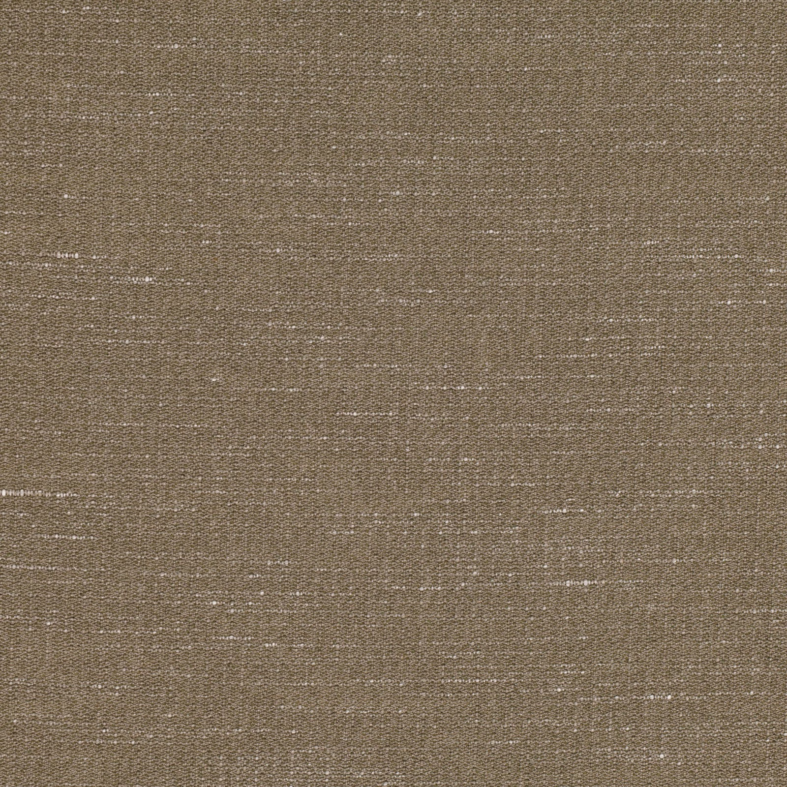 Taupe-brown woven fabric with fine horizontal flecks and subtle tonal texture