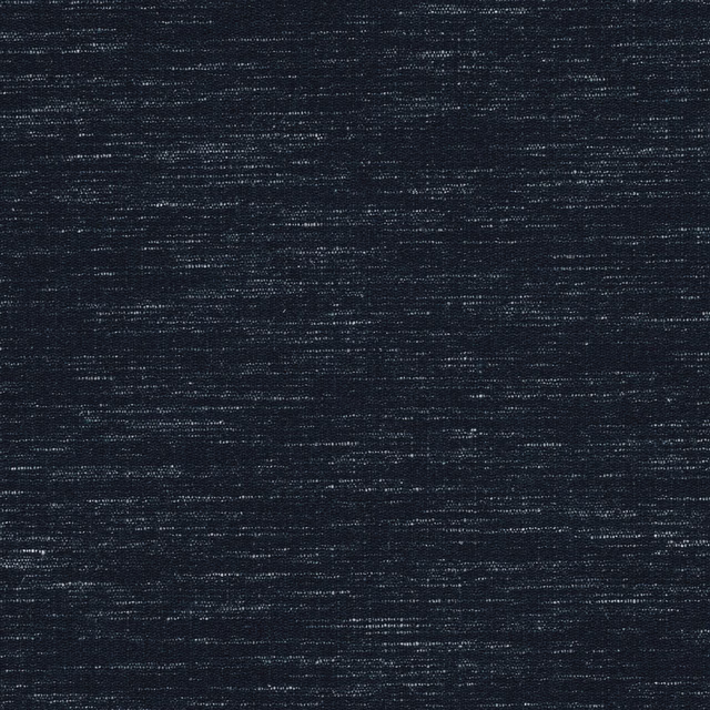 Deep marine blue woven swatch with fine broken horizontal blue-grey texture