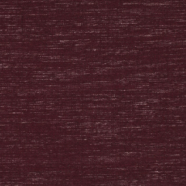Deep plum woven fabric with fine horizontal slubs and subtly varied lighter threads