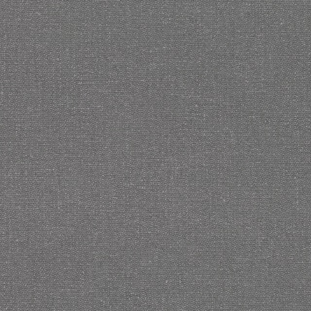 Close-up of cool steel-grey fabric with a fine, pebbled woven texture