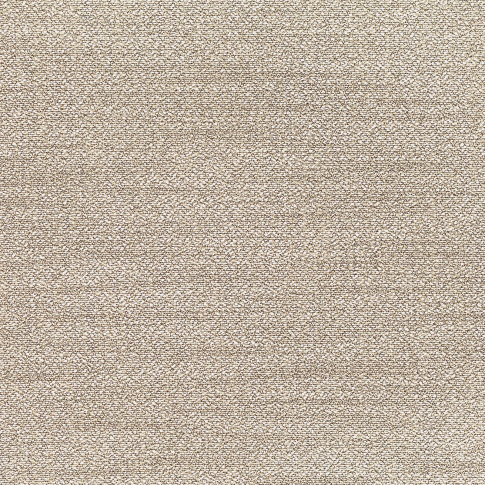 Close-up of warm sand-beige textile with dense, flecked woven texture