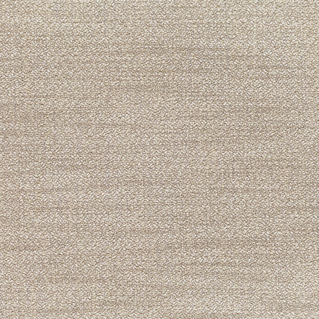 Close-up of warm sand-beige textile with dense, flecked woven texture
