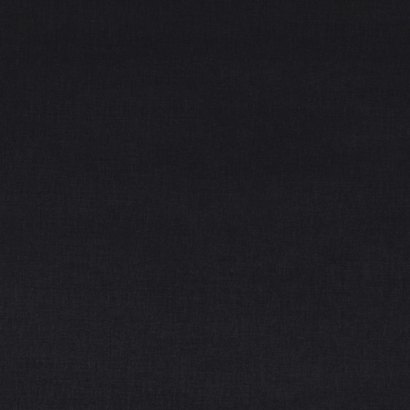 Jet black woven textile with subtle charcoal grain and a soft matte texture