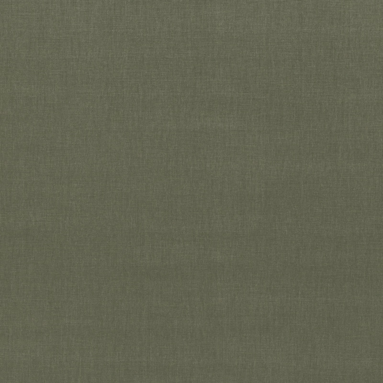 Close-up of muted olive khaki fabric with a fine, even woven texture