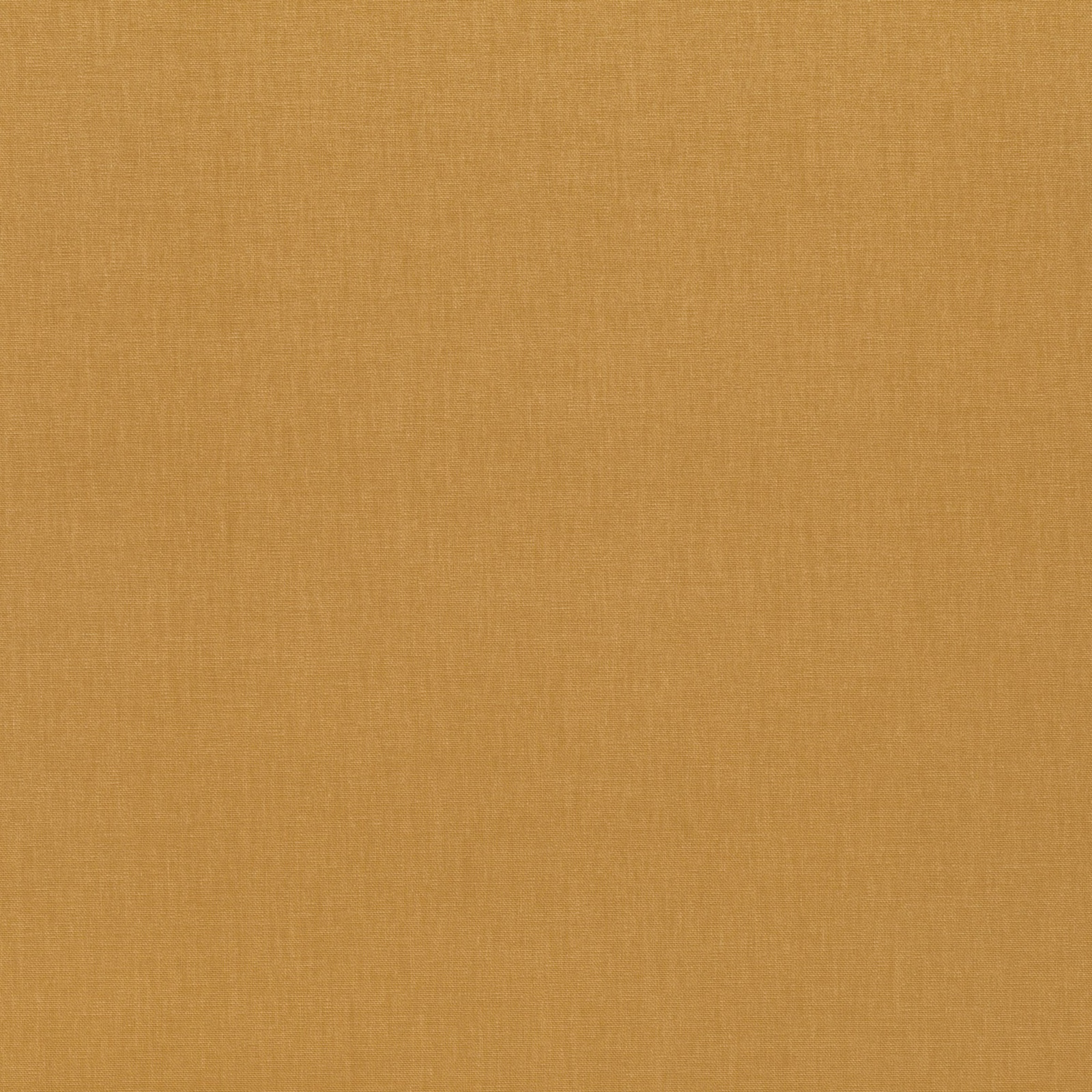 Warm ochre plain woven fabric with a softly irregular fine-grain texture