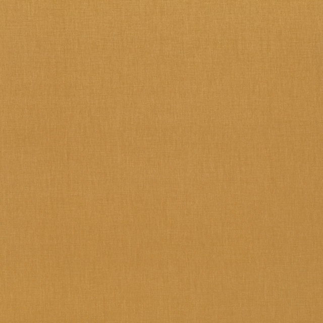 Warm ochre plain woven fabric with a softly irregular fine-grain texture