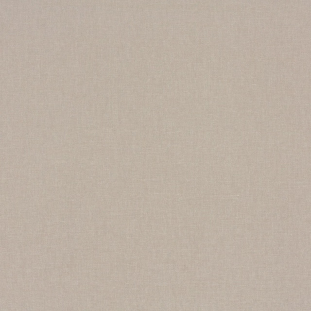 Close-up of warm pebble-grey fabric with a fine, softly textured plain weave