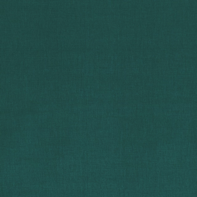 Deep pine green plain fabric showing a subtle fine crossweave texture
