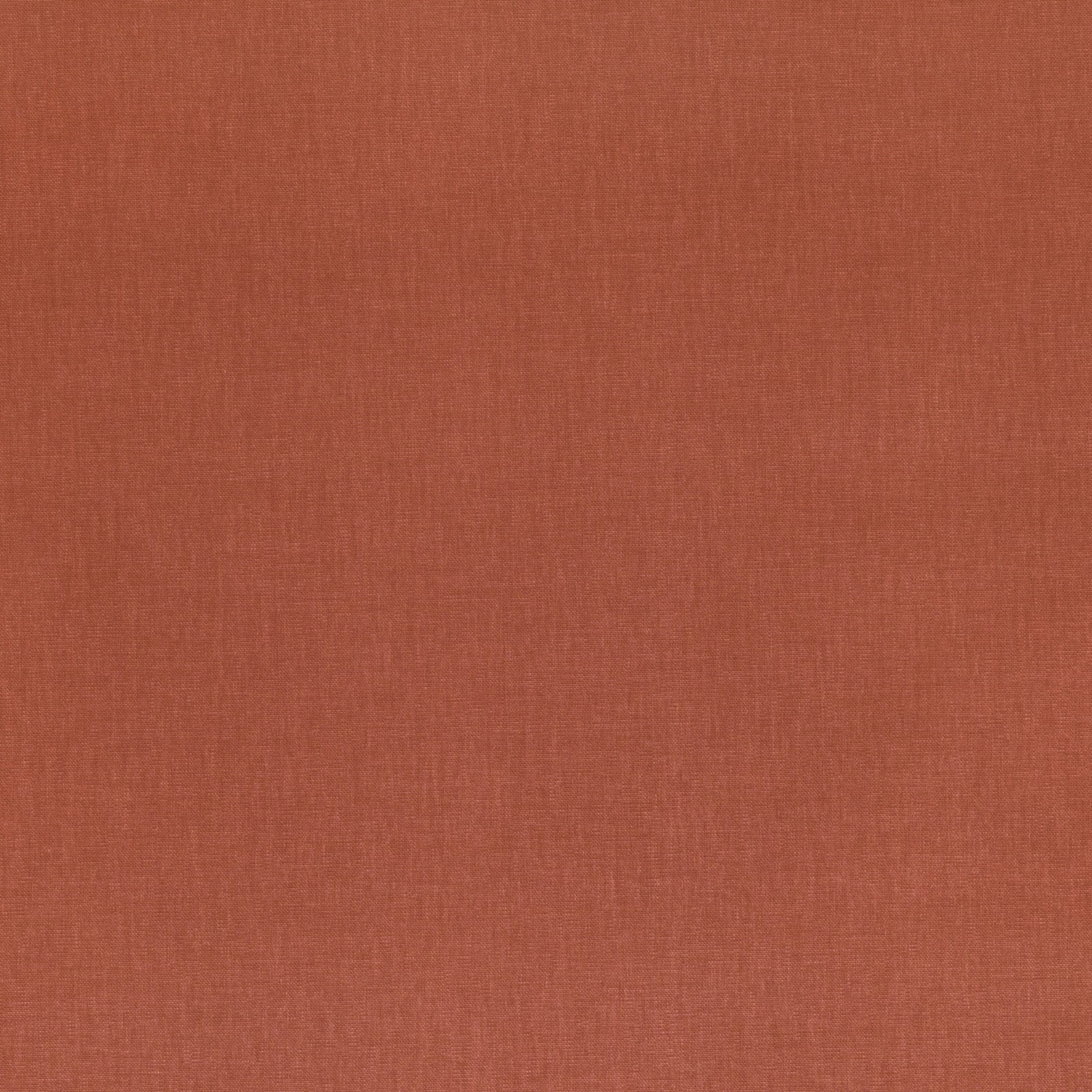 Muted rust terracotta fabric with a fine, even woven texture