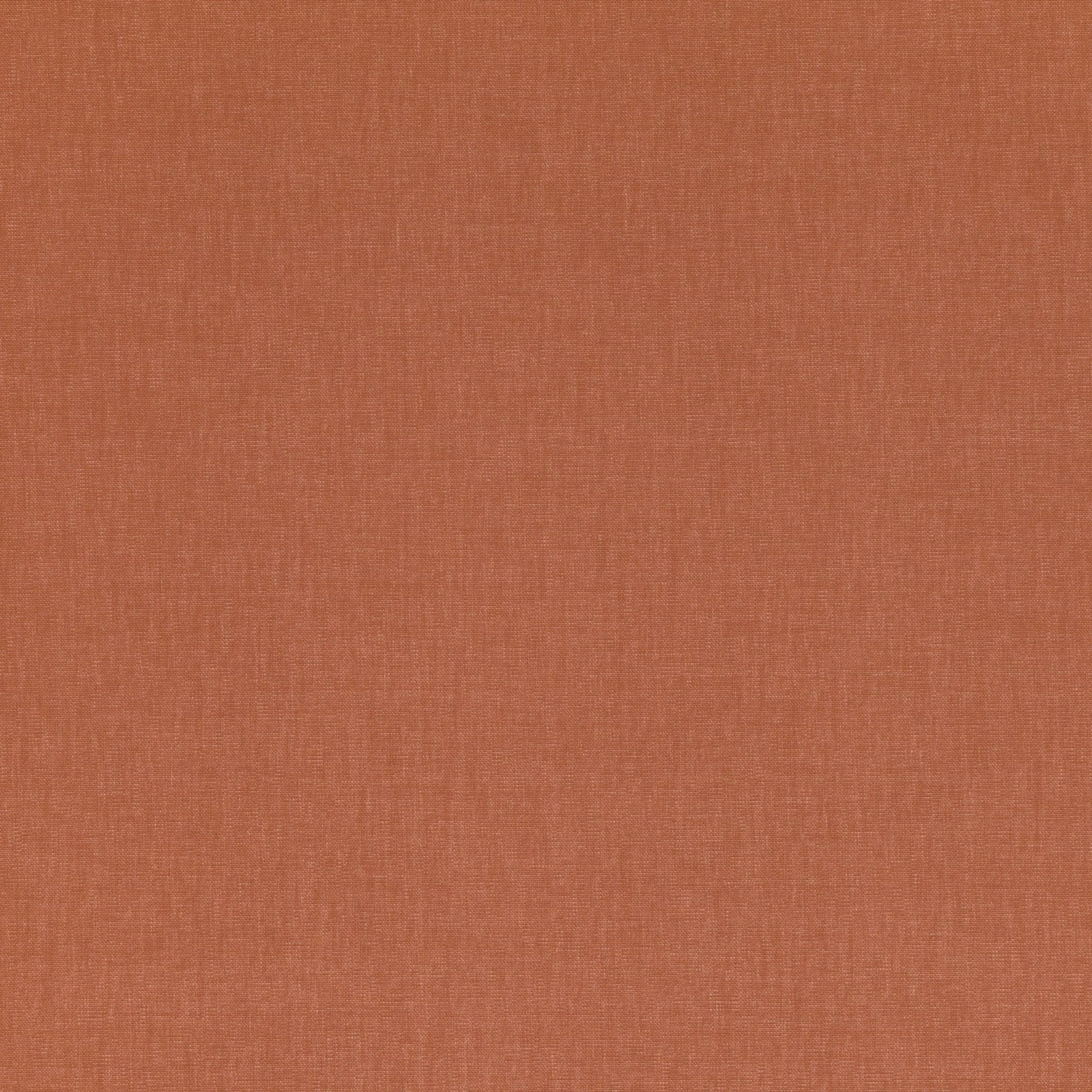Warm sienna terracotta fabric swatch with a fine, subtly textured plain weave