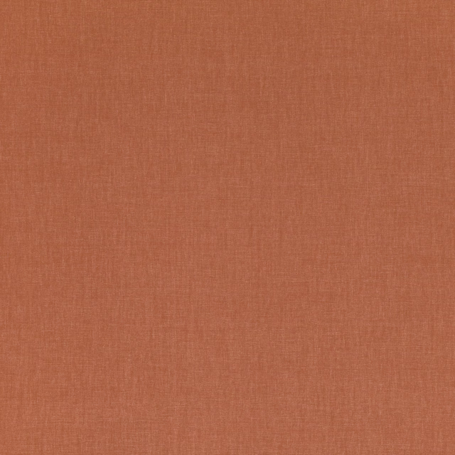 Warm sienna terracotta fabric swatch with a fine, subtly textured plain weave