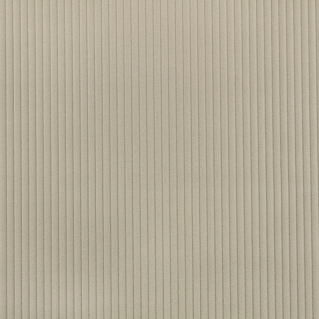 Close-up of muted pistachio green fabric with fine, raised vertical ribs