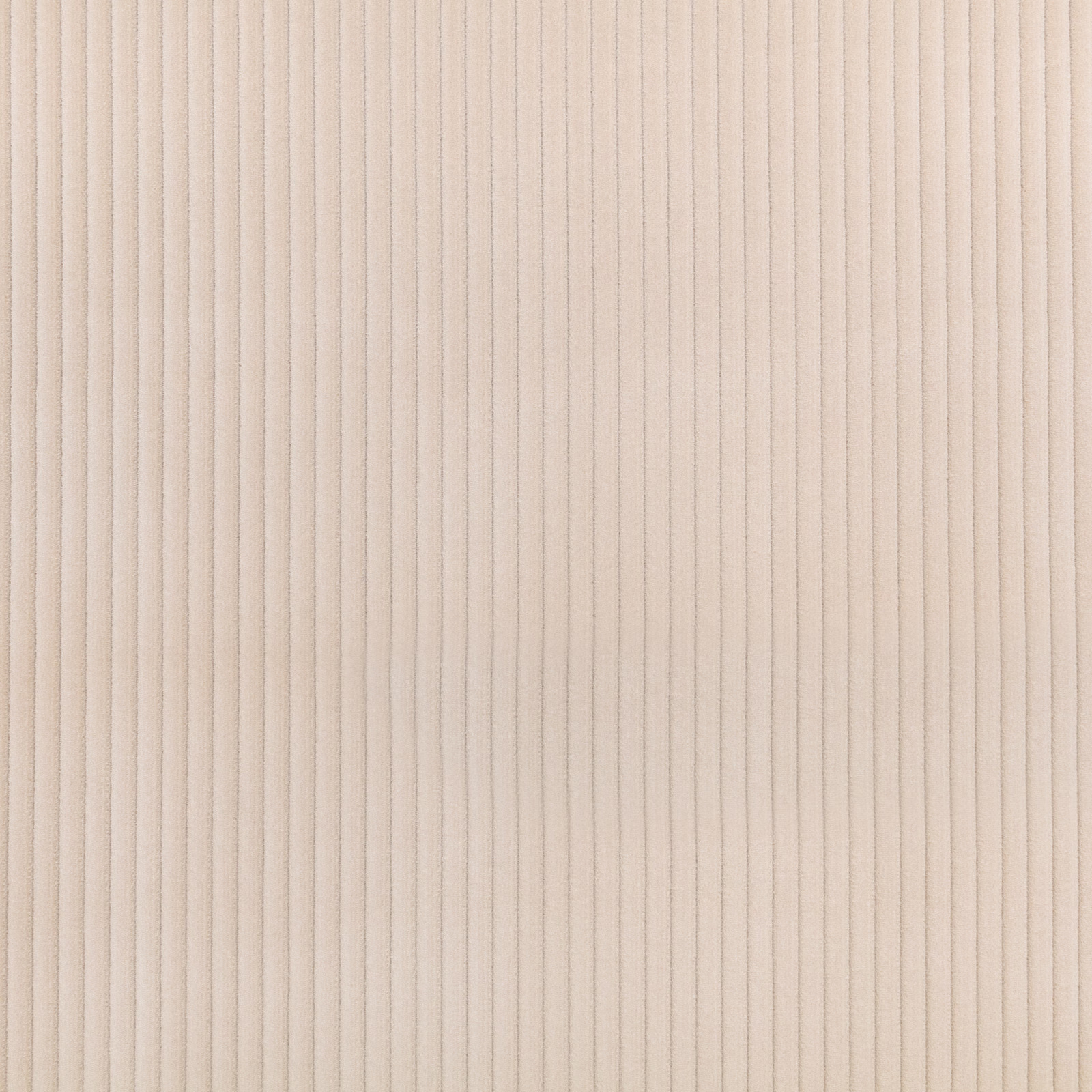 Pale putty beige fabric with fine, closely spaced vertical ribs and a soft matte texture
