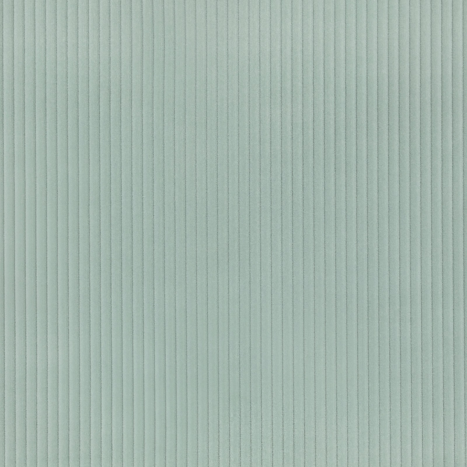 Pale soft jade fabric with closely spaced vertical ribs and a quiet matte texture