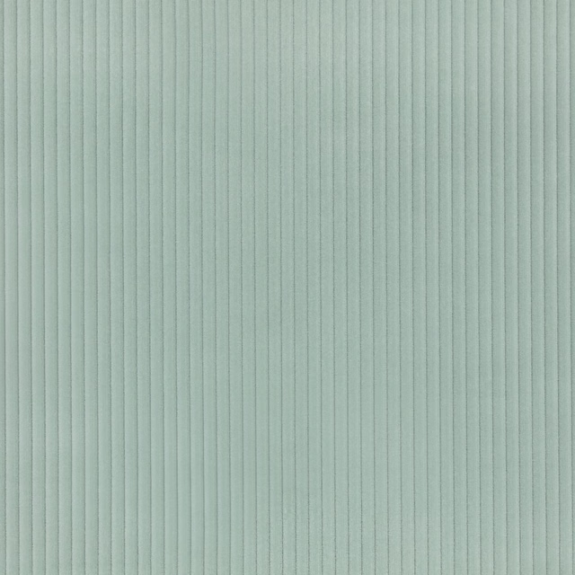 Pale soft jade fabric with closely spaced vertical ribs and a quiet matte texture