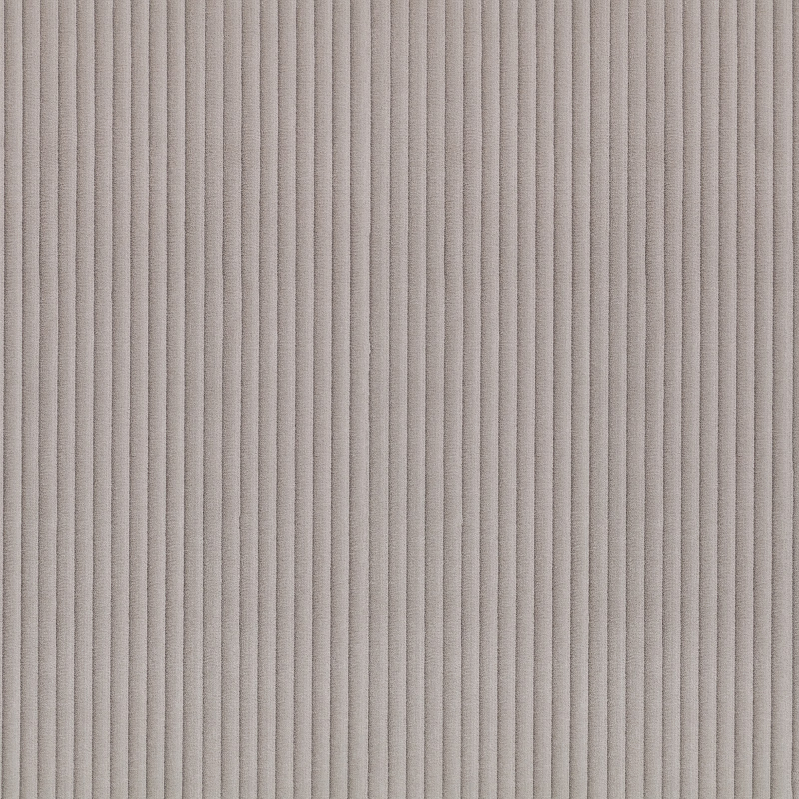Pale stone fabric with closely spaced vertical ribs and soft tonal shading