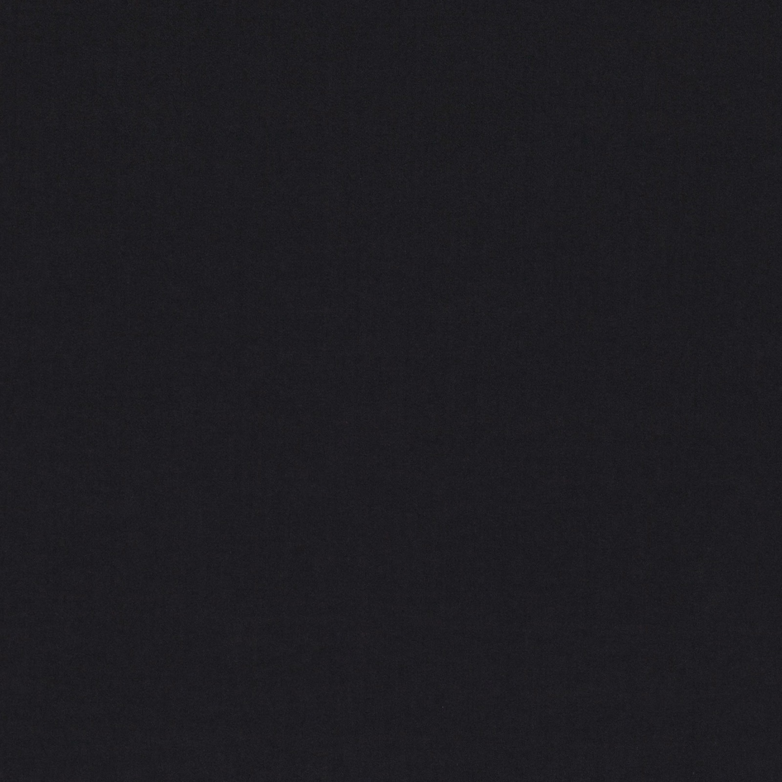 Deep ebony-black fabric swatch with a smooth, subtly textured plain surface