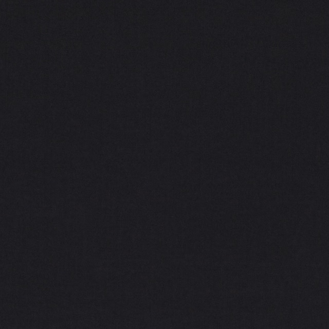Deep ebony-black fabric swatch with a smooth, subtly textured plain surface