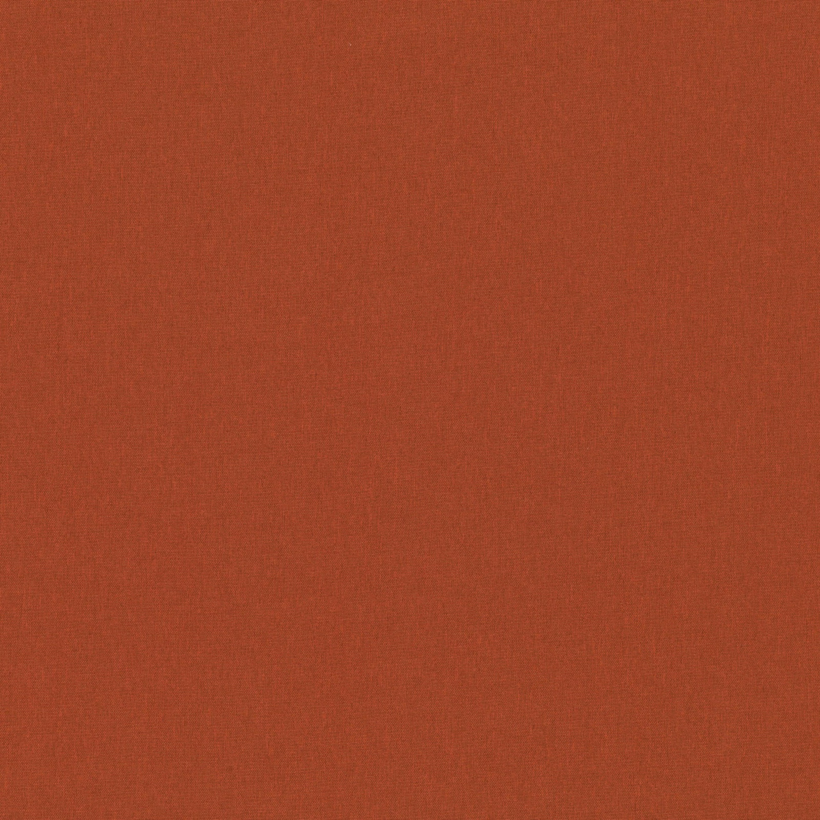 Close-up of finely textured plain fabric in a rich burnt-orange terracotta shade