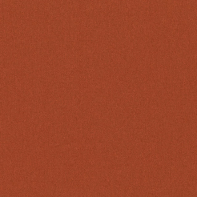Close-up of finely textured plain fabric in a rich burnt-orange terracotta shade