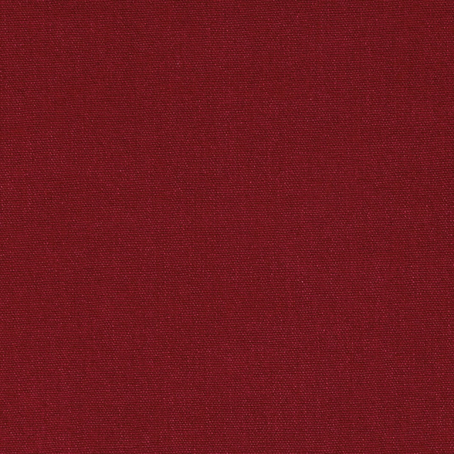 Close-up of deep claret red plain weave with fine horizontal texture