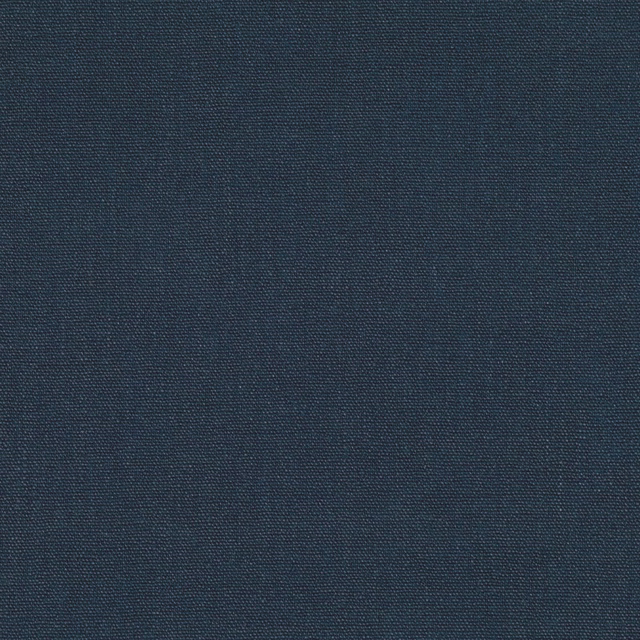 Close-up of dark denim-blue plain weave with subtle charcoal-toned texture