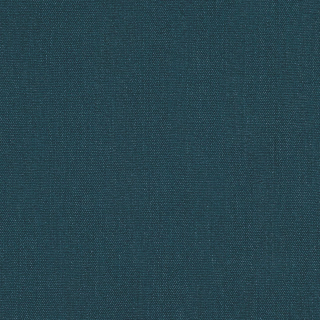 Close-up of deep kingfisher teal fabric with a fine, even woven texture