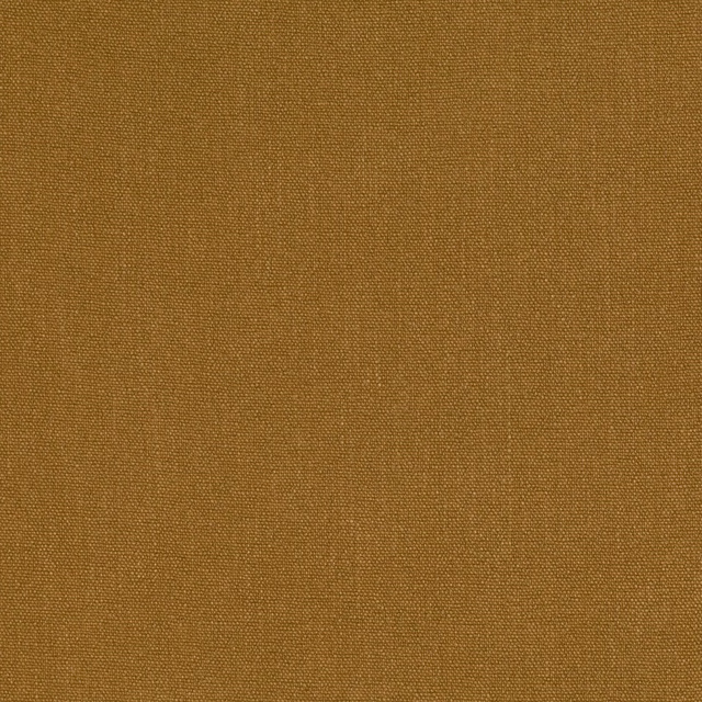 Close-up of warm ochre-gold plain weave with fine, earthy textured threads